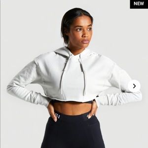 gymshark legacy fitness super cropped hoodie